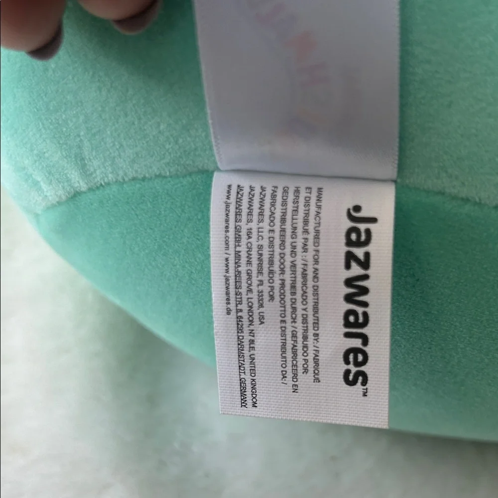 Rare valentine Squishmallow Plush Cat Toy with Pink Hearts